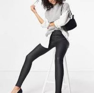 Topshop Tall coated Joni Jeans